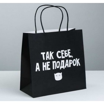Пакет подарочный «Так себе, а не подарок»