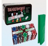 Покерный набор (200 фишек с номиналом + сукно)