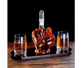 Мини бар «FUCK» графин -декантер со стаканами на подставке