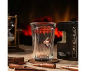 Стакан граненый с пулей "Непробиваемый"